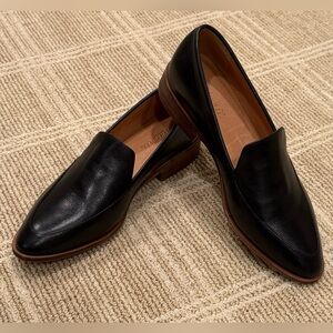Madewell The Frances Loafer Classic Black Leather Loafers Slip On NWOT size 8